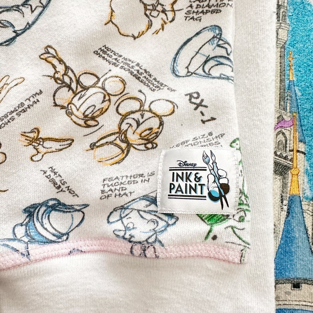 Disney Parks Ink and Paint Castle Full Zip Hoodie Sweatshirt Size XL - Picture 6 of 13